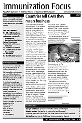 Immunization Focus May 2000cover pic